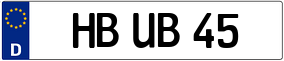 Trailer License Plate